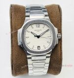 PFF Factory Patek Philippe Nautilus Silver White 9015 Watch Women Size